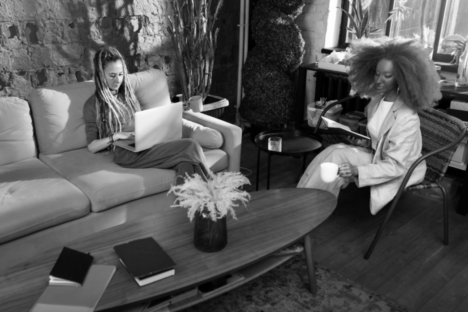 Professional financial analysis workspace showing investment charts and data visualization